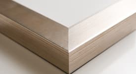 brushed silver frame